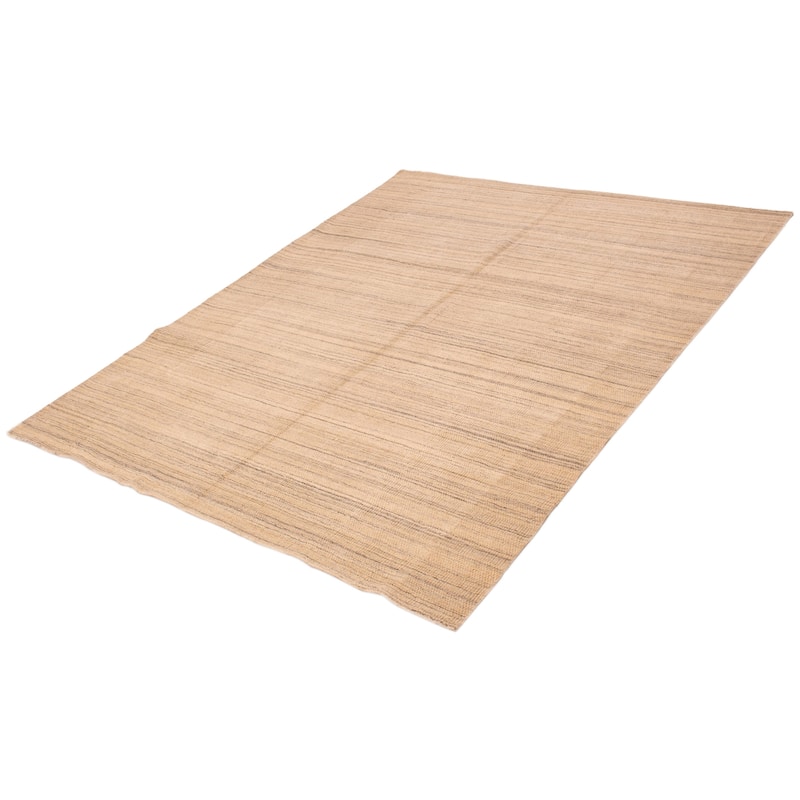 ECARPETGALLERY Hand Loomed Kashkuli Gabbeh Ivory Wool Rug - 8'0 x 9'10