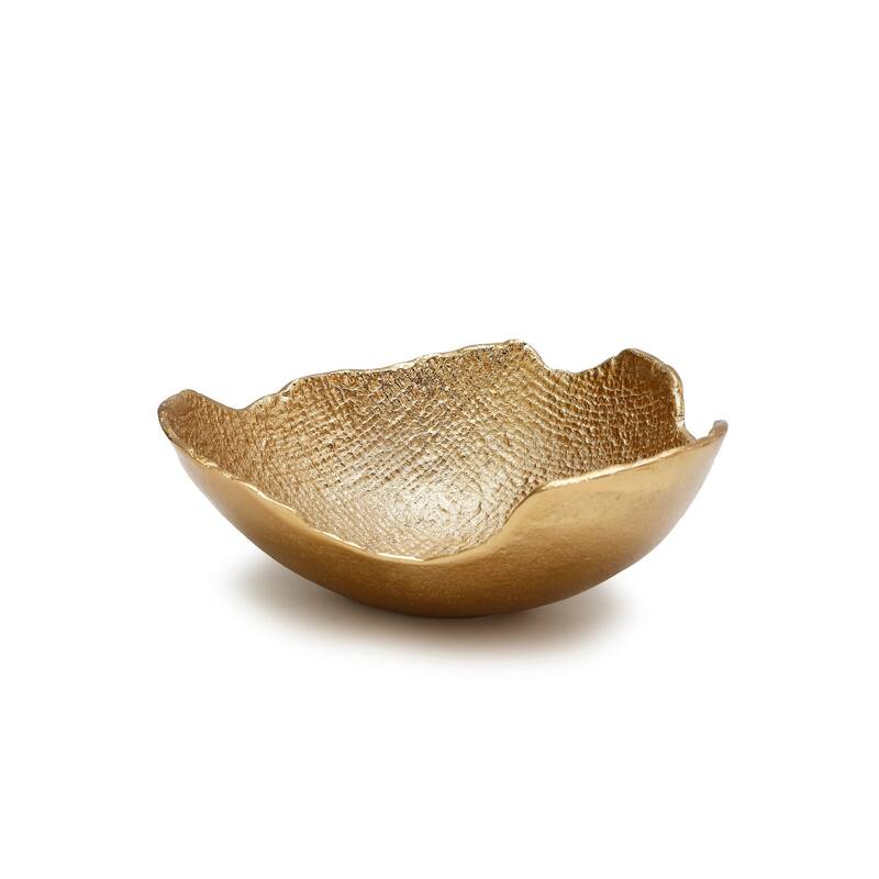 10.25" Gold Bark Raw Edged Bowl