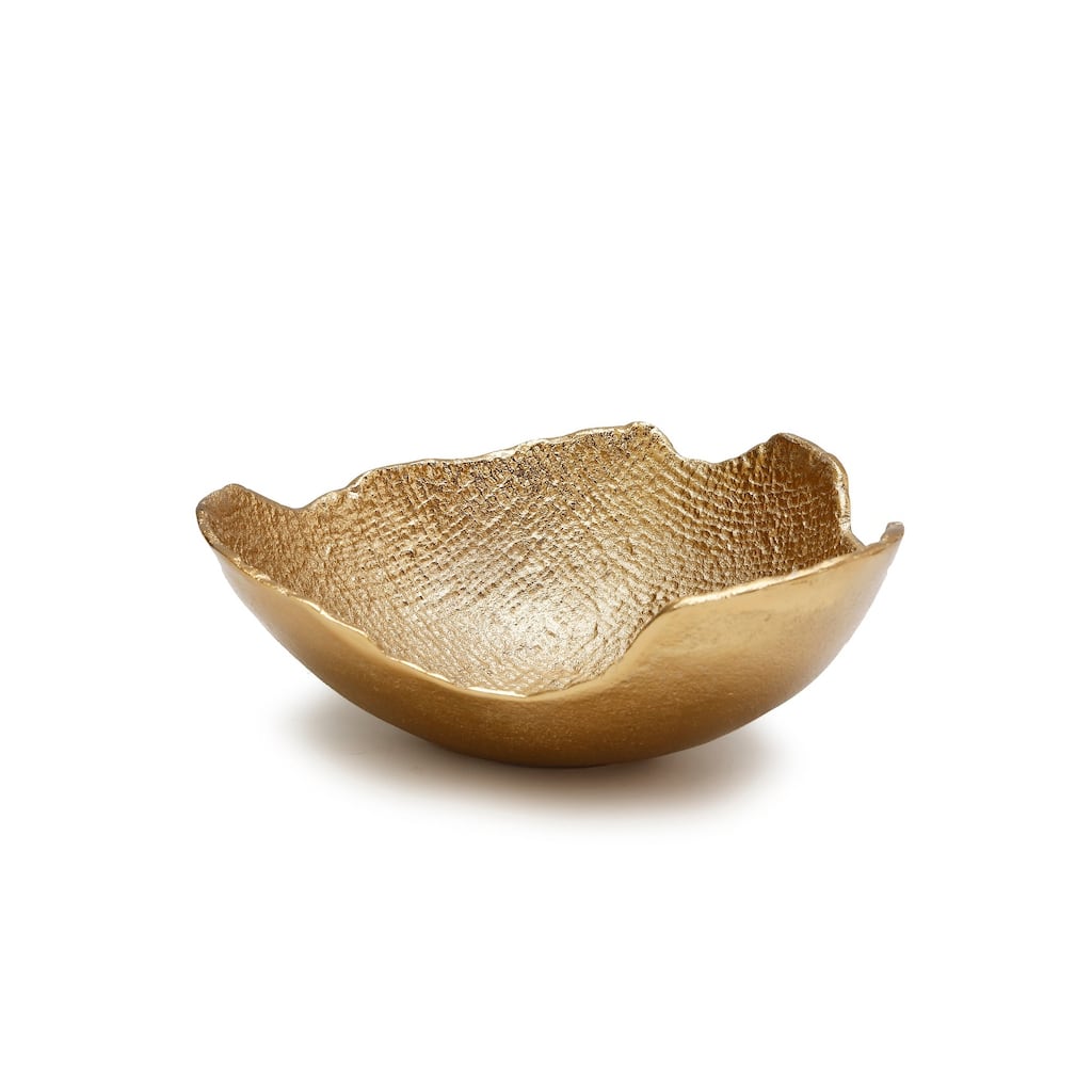 10.25" Gold Bark Raw Edged Bowl