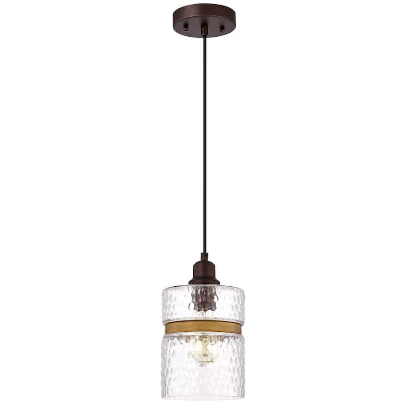 1-light Oil Rubbed Bronze Hanging Pendant