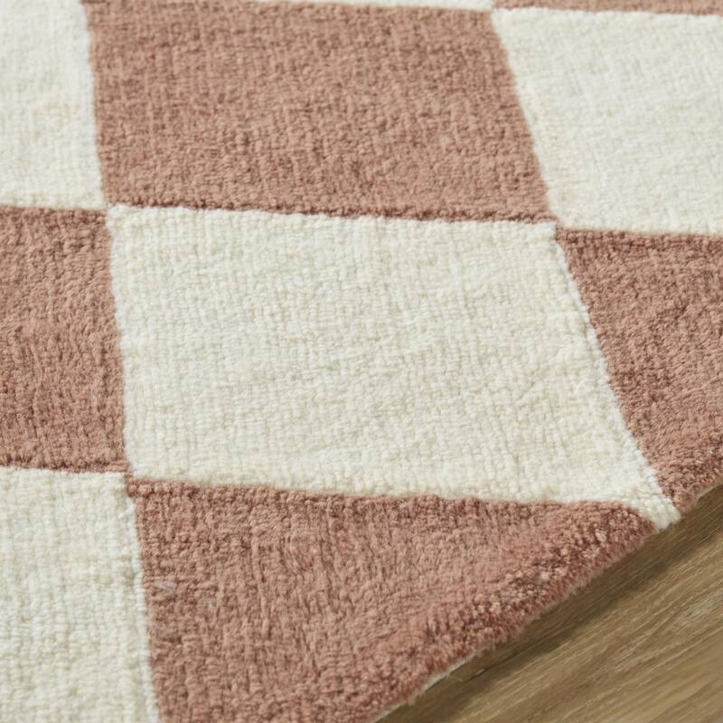 Livabliss Modern & Contemporary Wooly Geometric Washable Area Rug