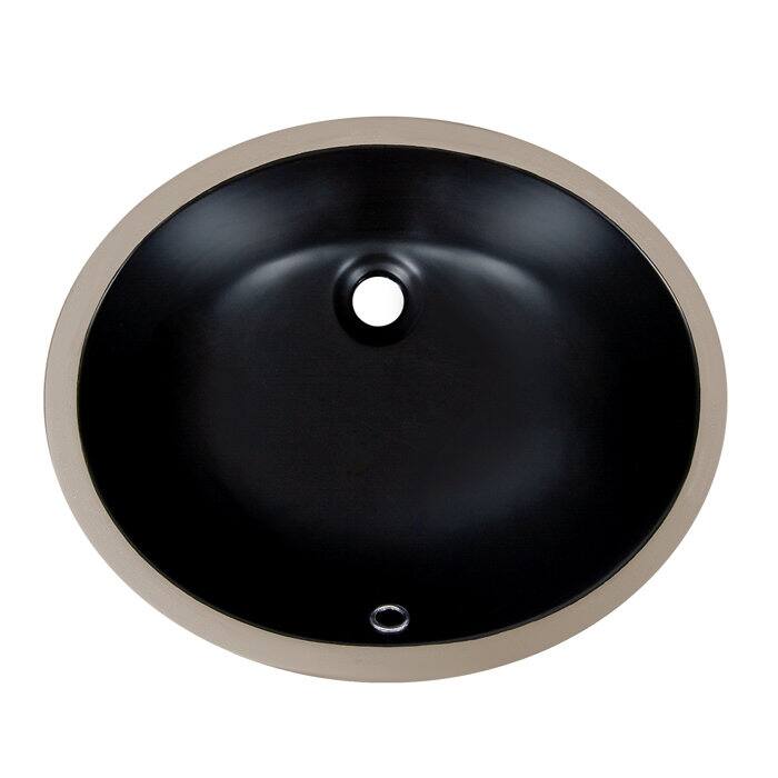 DeerValley Symmetry 18" Oval Vitreous China Undermount Bathroom Sink