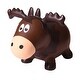 preview thumbnail 1 of 3, Toddler Boys and Girls Wildlife Hopper Bounce Toy, Moose