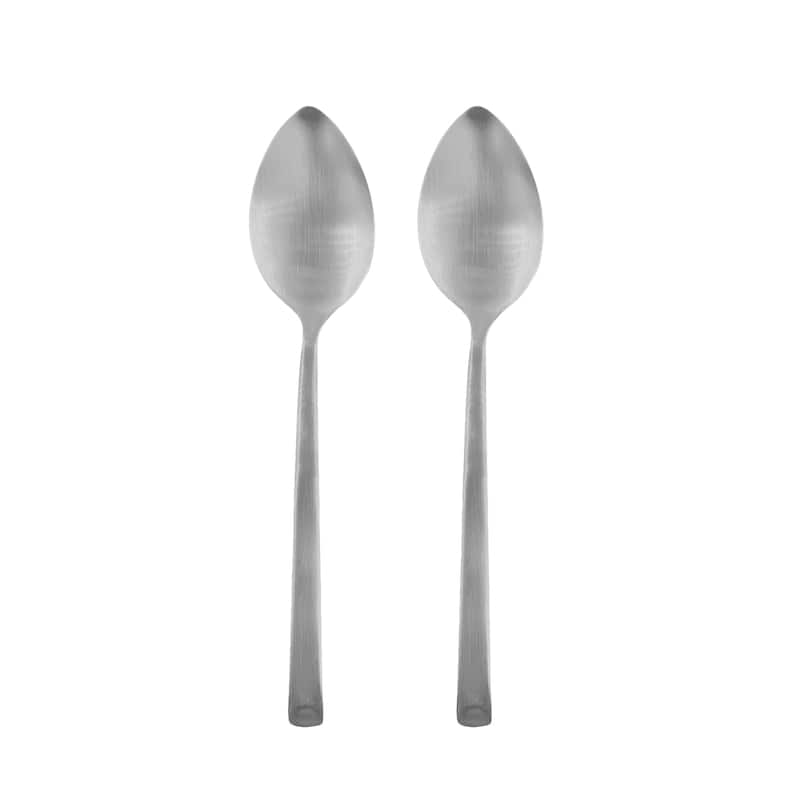 Canvas Home Ellsworth Collection 2-Piece Serving Spoon Gift Set - Silver