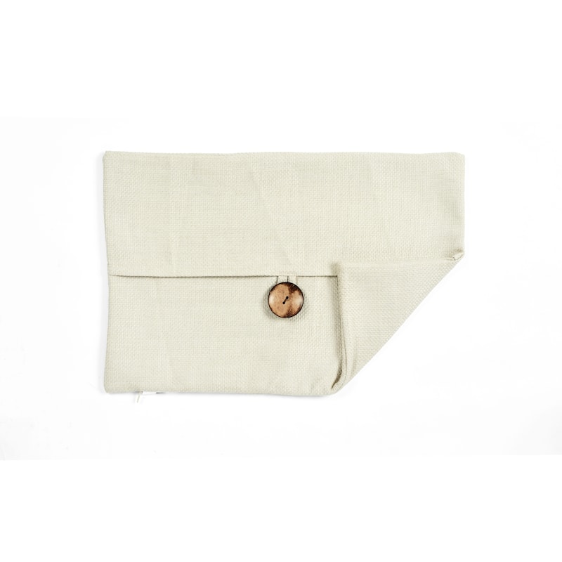 Lush Decor Clayton Woven Button Decorative Pillow Cover