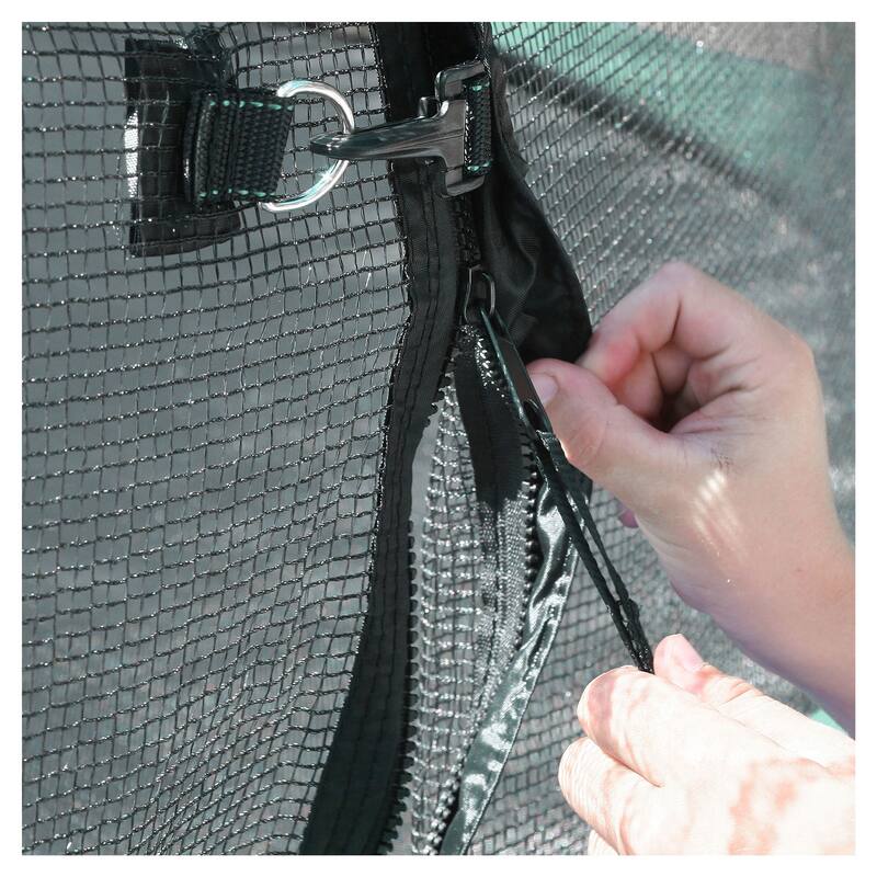 Skywalker Trampolines 10-Foot Round Outdoor Trampoline with Enclosure, Green - 111.13