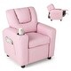 preview thumbnail 10 of 34, PU Leather Kids Recliner Chair with Cup Holder and Pocket - 23.5" x 23.5" x 28"