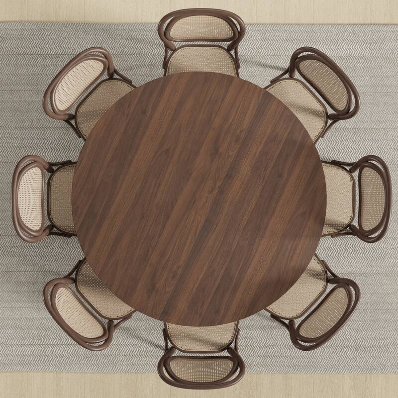 Solid Wood Round Dining Table 4-6 People