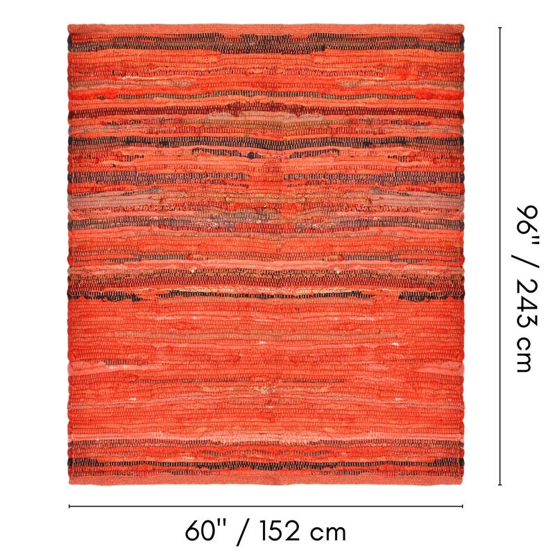 Fabstyles Premium Cotton Handmade Area Rag Rug Living Room, Hallway