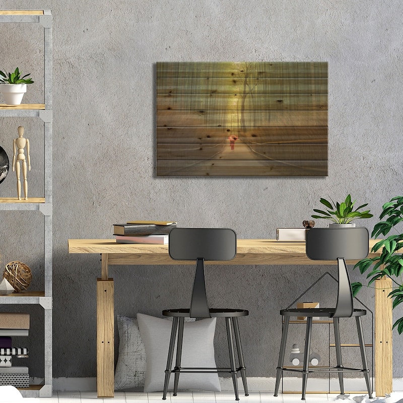 Bamboo Forest In Japan Print On Wood by Daniel Kordan - Multi-Color