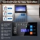preview thumbnail 10 of 9, Costway Commercial Spray-Type Ice Maker Machine, Under Counter & - 18.5” x 13.78” x 24.65”(L x W x H)