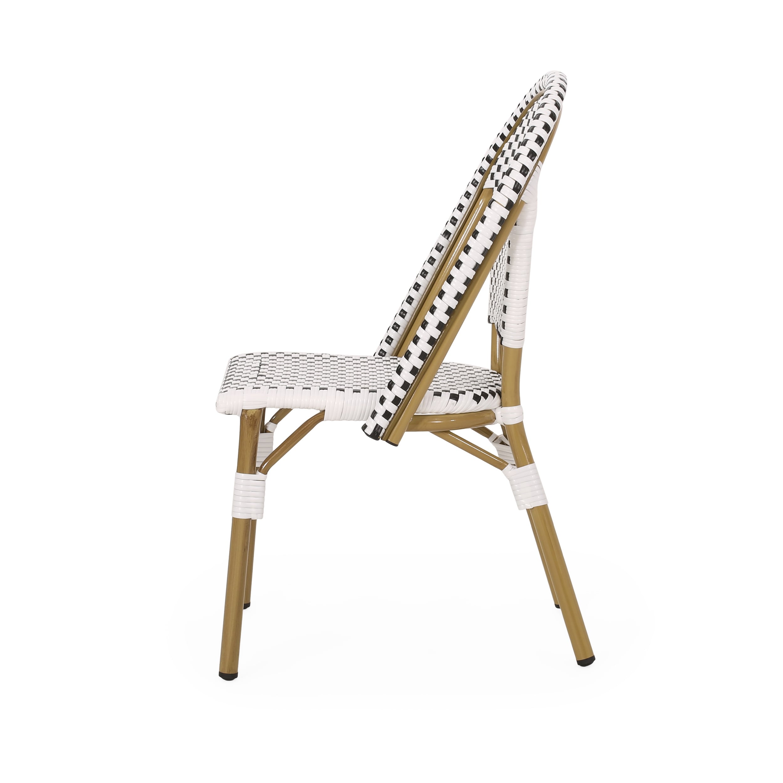 Elize Outdoor French Bistro Chairs Set of 2 by Christopher