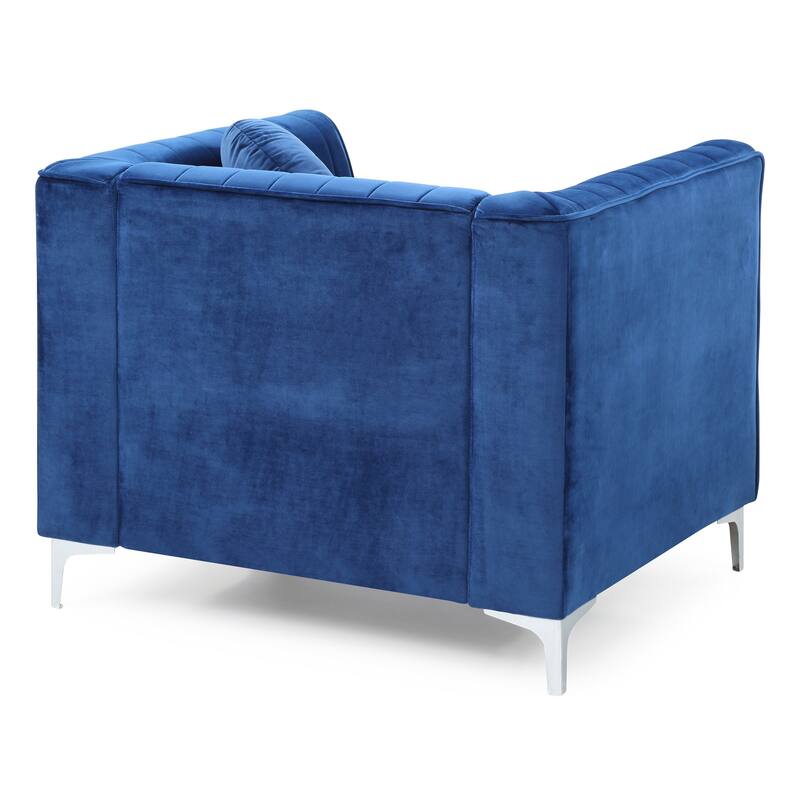 Delray Velvet/ Microsuede Chair