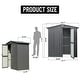 Metal Garden Storage Shed for Bike Trash Can Tool Mowers Pool Toys ...