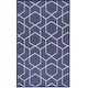 preview thumbnail 61 of 71, Nourison Horizon Indoor/Outdoor Geometric Area Rug 3' x 5' - Navy