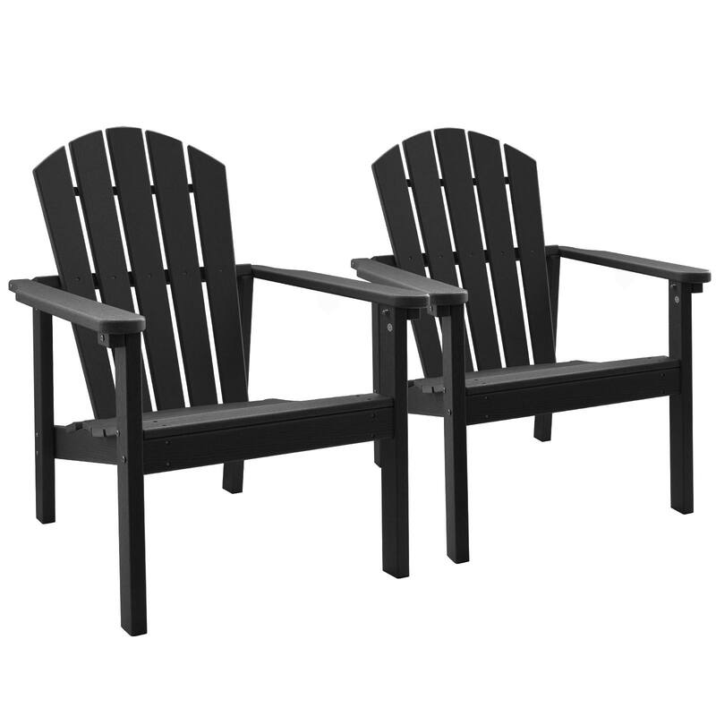 All Weather HDPE Stackable Adirondack Chair,Space-Saving Outdoor Patio Chair