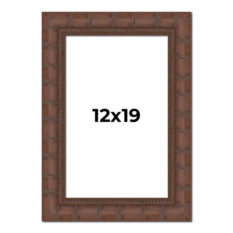 12x19 Frame Pewter Solid Wood Picture Frame Width 1.625 Inches | Interior Frame Depth 0.6875 Inches