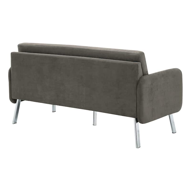 Lounge Sofa with Chrome Legs