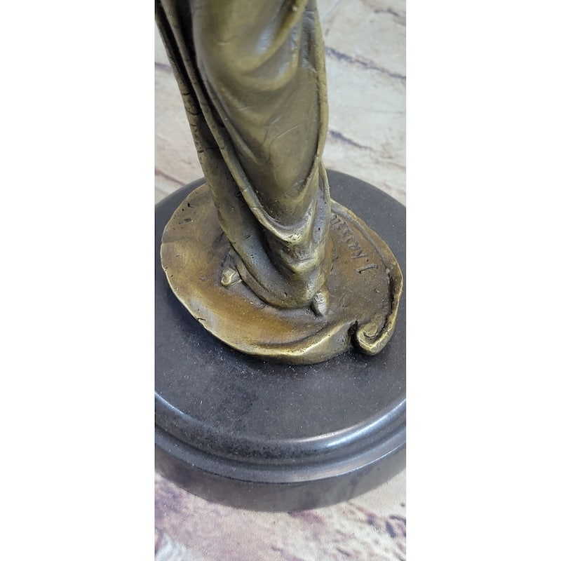 Original Signed Kassin Maiden Bronze Lady Sculpture Statue Figure Figurine Art