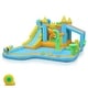 preview thumbnail 1 of 7, Oxford Cloth Inflatable Castle In Blue Garden Theme Bounce House With Slide, Trampoline And Playhouse - N/A Blue