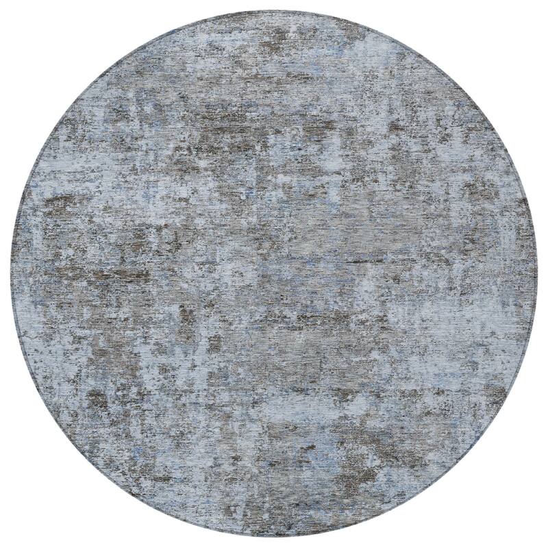 HomeRoots Abstract Transitional Rectangle Outdoor Rug