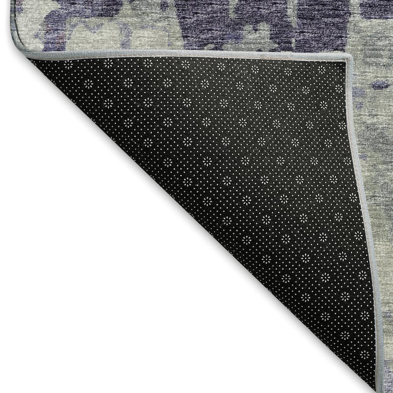 Premium Washable Super Soft Abstract Plaid Mayfield Rug