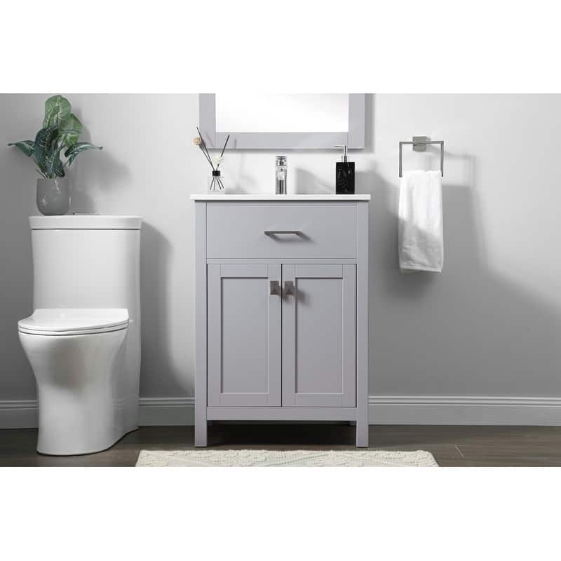 Elegant Lighting VF28824 Harrison 24" Free Standing Single Basin