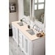 preview thumbnail 26 of 35, James Martin Vanities De Soto 72" Double Vanity, Bright White Eternal Marfil Quartz