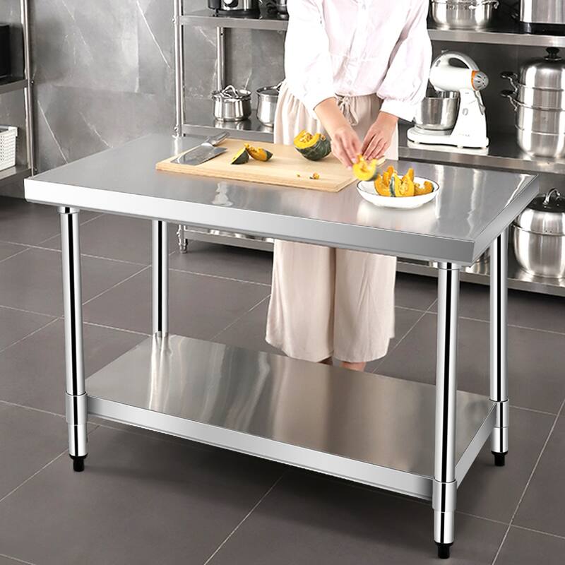 Gymax 24'' x 36'' Stainless Steel Food Prep & Work Table Commercial - See Details