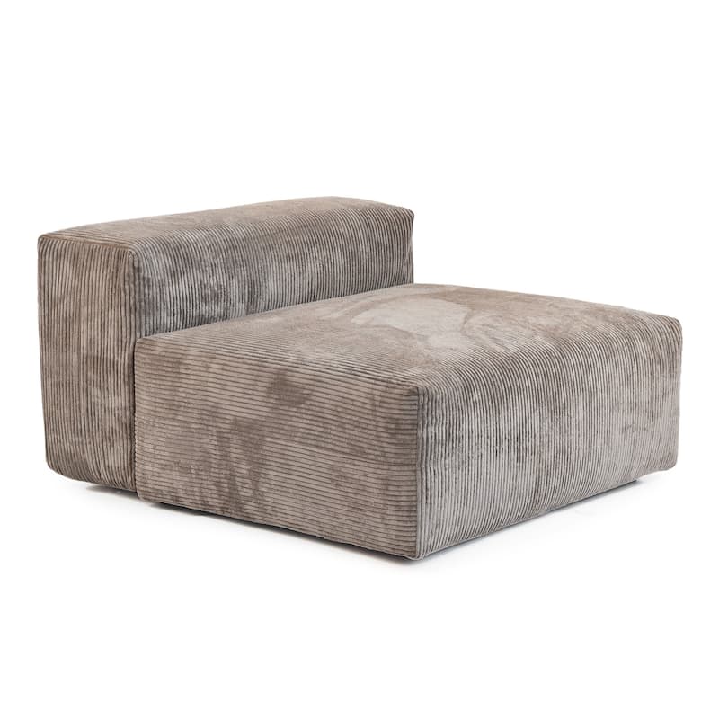 141.73" Corduroy Modular Sectional Sofa with Thick Cushion, Convertible Couch Deep Seat Couches for Living Room Sofa Sets