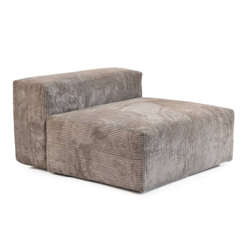 Corduroy Upholstered Deep Seat Comfy Sofa&Couches with Solid Wood Legs