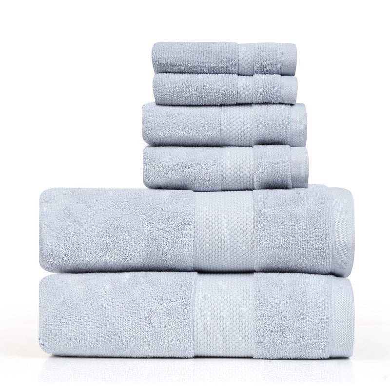 Farm to Home 630GSM Organic Towel Set of 6 - Sky