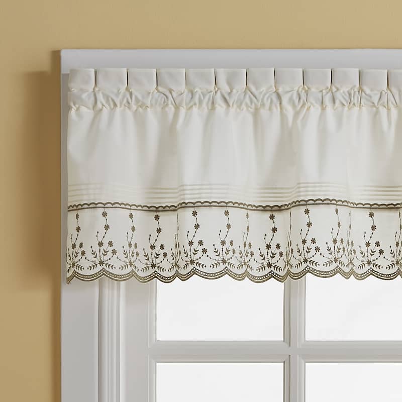 Curtainworks Abby Tailored Valance and Tier Curtain Collection