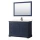 Option Dark Blue / Carrara Cultured Marble Top / Matte