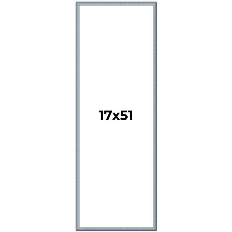 17x51 Frame Rustic Sky Blue Solid Wood Picture Frame | 0.75 Inch