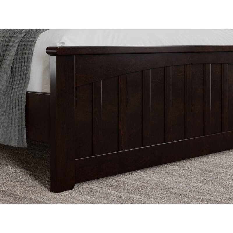 Becket Solid Wood Low Profile Platform Bed with Matching Footboard
