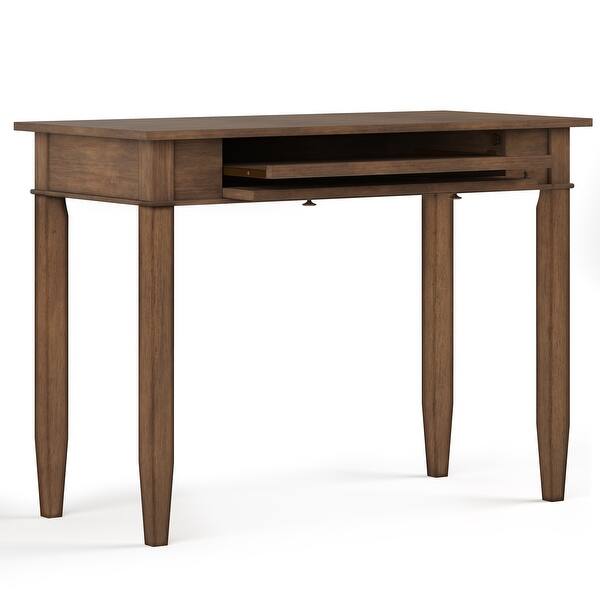 Shop Wyndenhall Sterling Solid Wood Contemporary 42 Inch Wide Home Office Desk Overstock 9087132