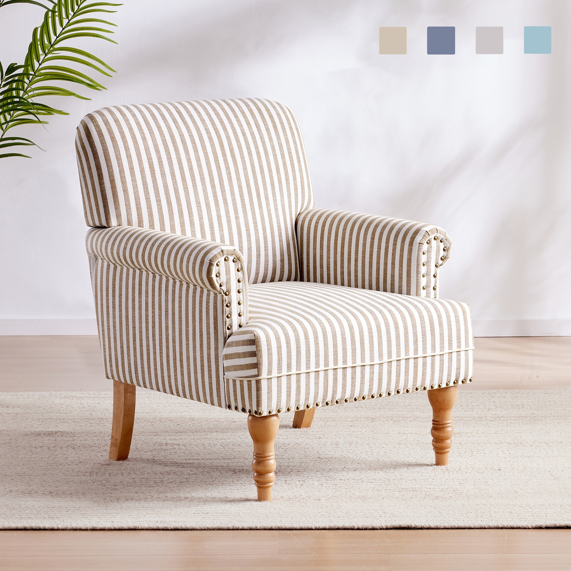 Striped side chair 2025
