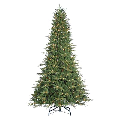 9 Foot Pre Lit Natural Cut Frasier Fir with 1000 Clear Lights - N/A