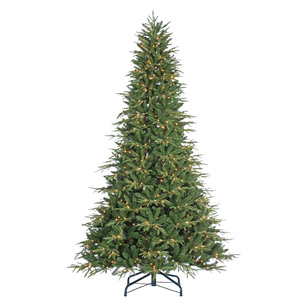 9 Foot Pre Lit Natural Cut Frasier Fir with 1000 Clear Lights - N/A