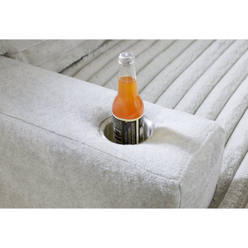 Woodhaven Furniture Studio Cord Oversized Lounger