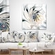 White Stained Glass Large Floral Wall Art Canvas - On Sale - Bed Bath ...
