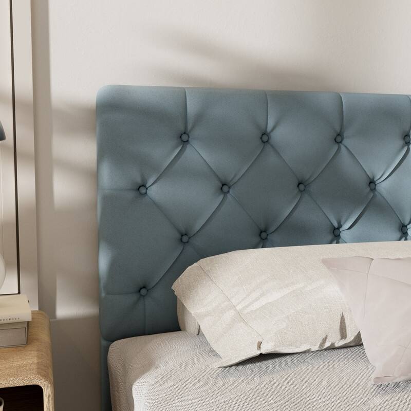 Plywood Frame Upholstered Platform Bed with Lift-up Storage Supported by Metal and Wooden Slats