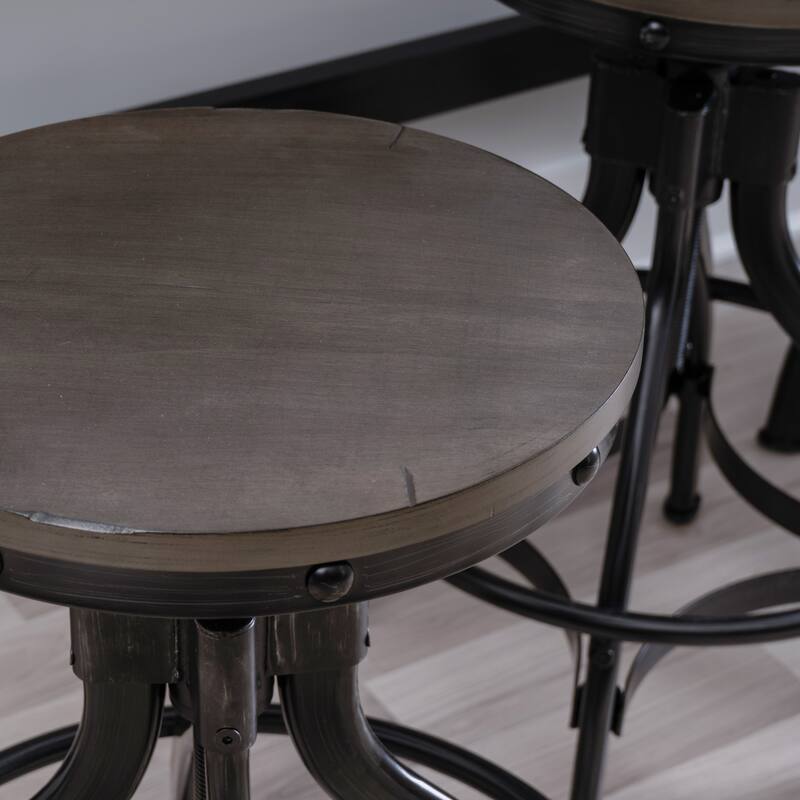 Caverly 5-Piece Adjustable Sofa Bar and Stool Set