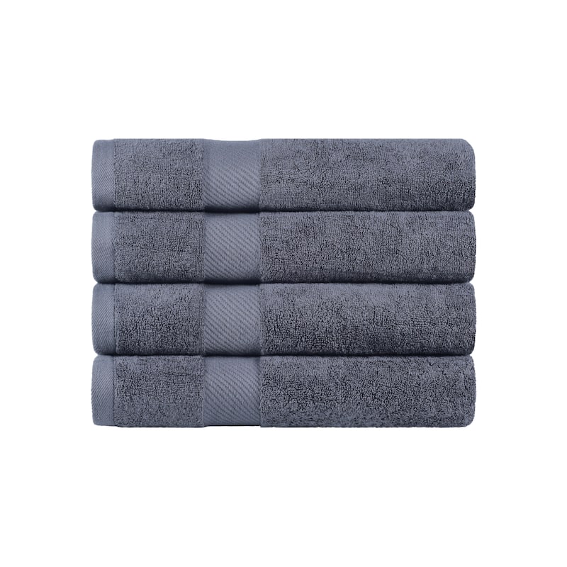 Superior Luxury Solid Highly Absorbent Egyptian Cotton Bath Towel - (Set of 4)