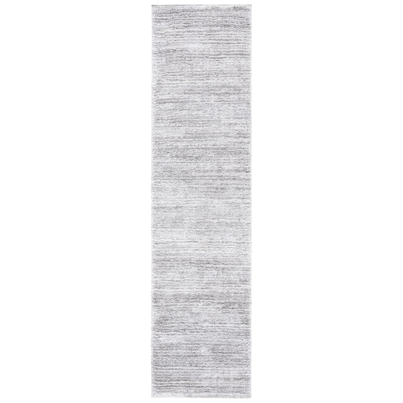 SAFAVIEH Jasmine Renae Glam 1.6-inch Shag Rug - 2' x 8' Runner - Grey/Ivory