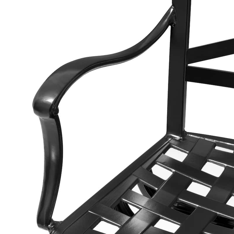 Outdoor Patio Swivel Bar Stool Aluminum Bar Chair with Sunbrella Cushion