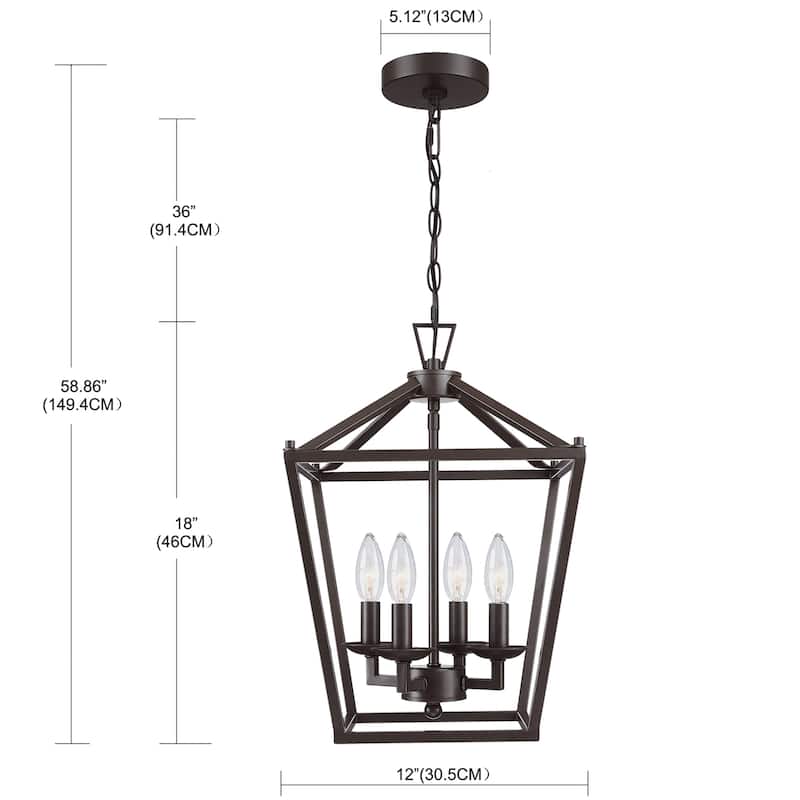 4-Light Candle Pendant Light