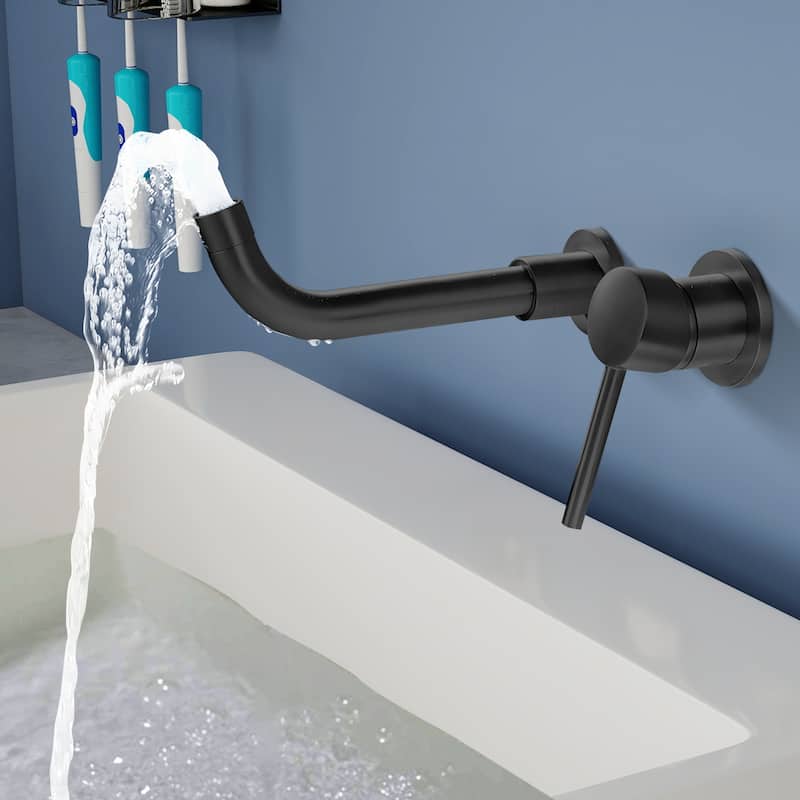 Topcraft Wall Mounted Single Handle Bathroom Faucet