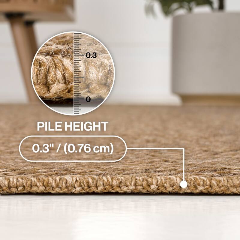 Rowena Rug JONATHAN Y Rowena Easy Jute Scandinavian Boho Herringbone Weave Indoor ...